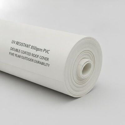 ทนต่อรังสียูวี 850gsm PVC Party Marquee Tent ผ้าหลังคาเคลือบสองชั้นหลังคาทนทานกลางแจ้งห้าปี