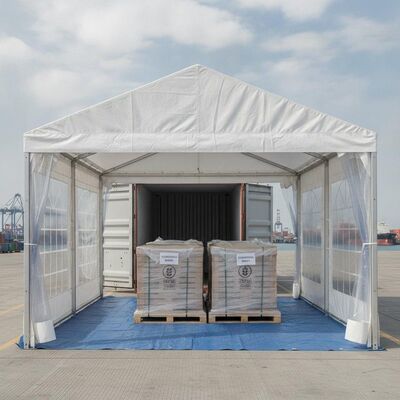 Export Grade Container Loading Party Marquee Tent ISPM 15 Fumigated Pallet Packaging European Shipping Ready Canopy Structure