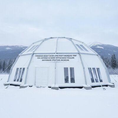 Canadian Heavy Snow Load Party Marquee Tent CSA Certified Extreme Winter Event Pavilion Anchorage Structure