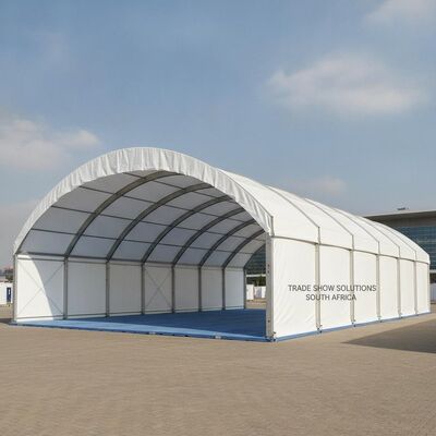 หัวหินแรงแรงทนลม เต็นท์ Marquee แอฟริกาใต้ ขนาดใหญ่ Span ที่พักกันน้ํา อลูมิเนียมสําหรับการแสดงสินค้า