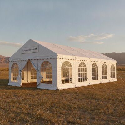 All Season Multi Purpose Party Marquee เต็นท์กันน้ำ PVC Shelter ฉนวน Sidewall เหตุการณ์ Canopy อุซเบกิสถาน